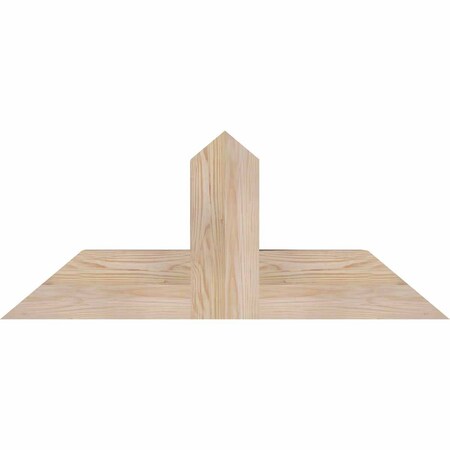 Ekena Millwork Portland Smooth Timber Gable Bracket, Douglas Fir, 36"W x 15"H x 5 1/2"D x 5 1/2"F, 10/12 Pitch GBW036X15X0606POR00SDF